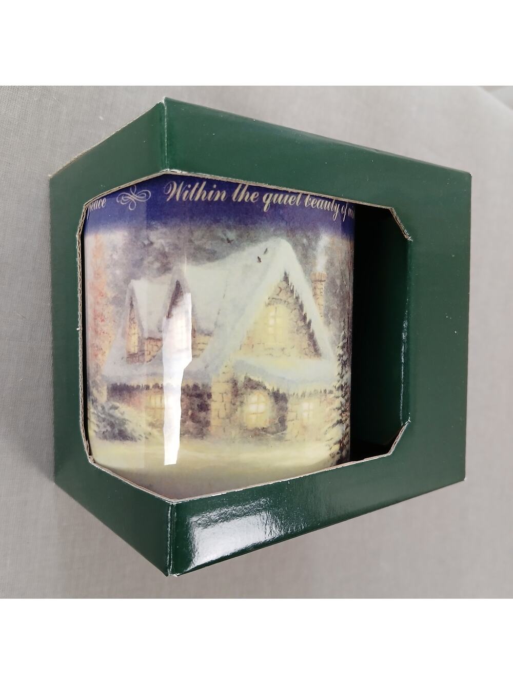 Deer Creek Cottage Thomas Kinkade Painter Of Light Fine Ceramic Mug 1998 12oz